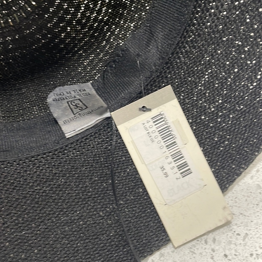 Fun rhinestone silver hat